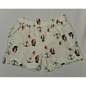 Hanna Andersson Nautical Sail Boat Anchor Shorts 120 (6/7)